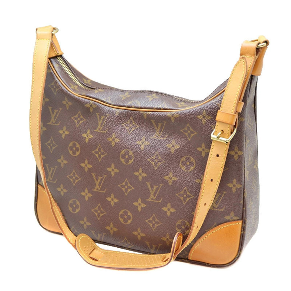 Louis Vuitton Canvas Brown Boulogne Monogram LV Handbag